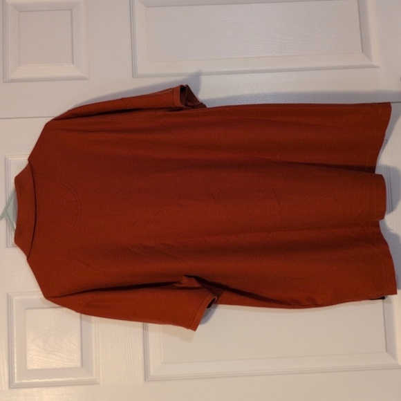 IZOD Men's Burnt Orange Advantage Performance Stretch Short Sleeve Polo - Picture 6 of 6